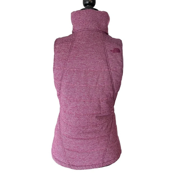 The North Face Pseudio Vest Plum Purple Quilted Mock Neck Women Small Petite - Picture 11 of 11